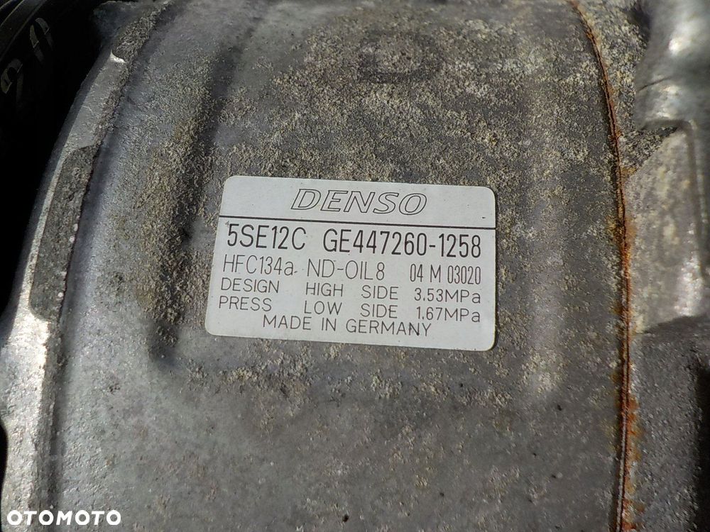 TOYOTA AVENSIS T27 2.0 D4D SPRĘŻARKA POMPA KLIMATYZACJI 447260-1258 - 4