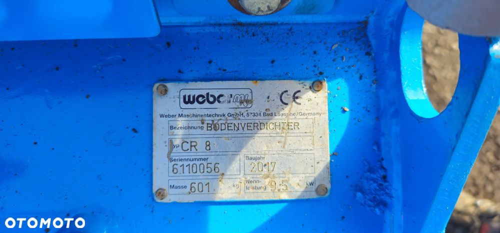 Zagęszczarka gruntu Weber CR8 wacker dpu bomag - 7