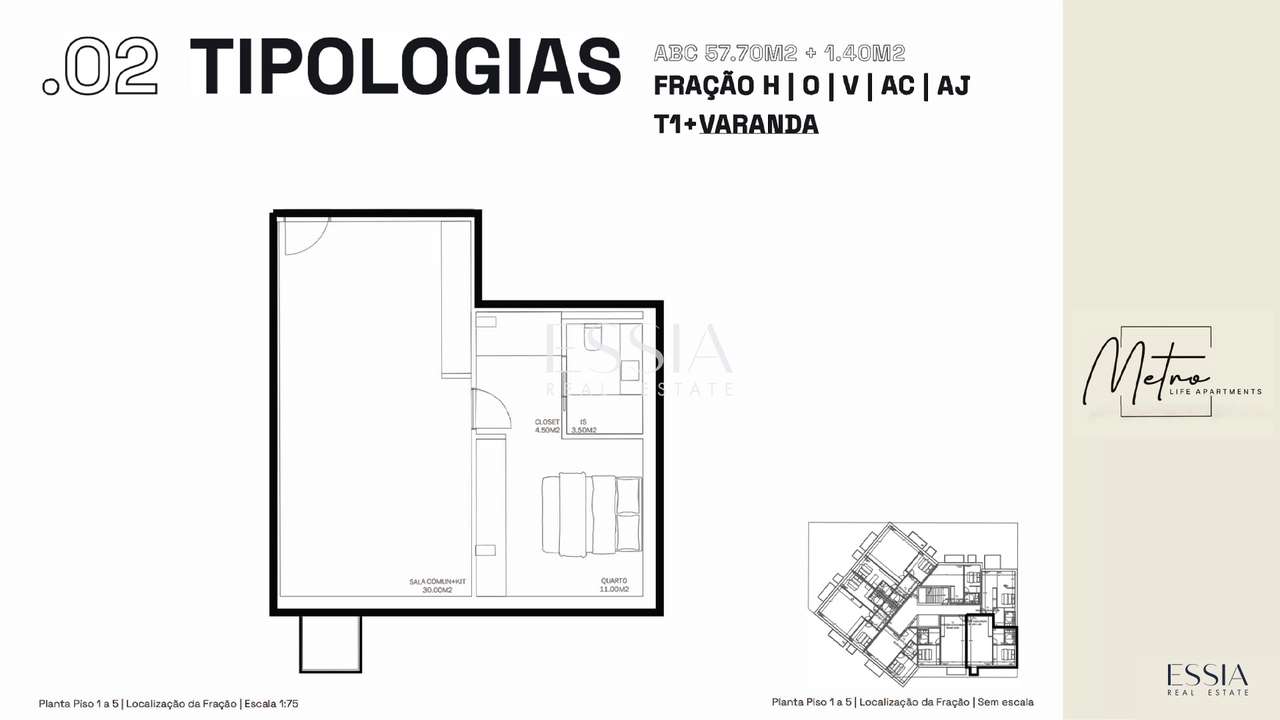 Apartamento T1 com Varanda no Metro Life Apartments - Grande imagem: 5/5