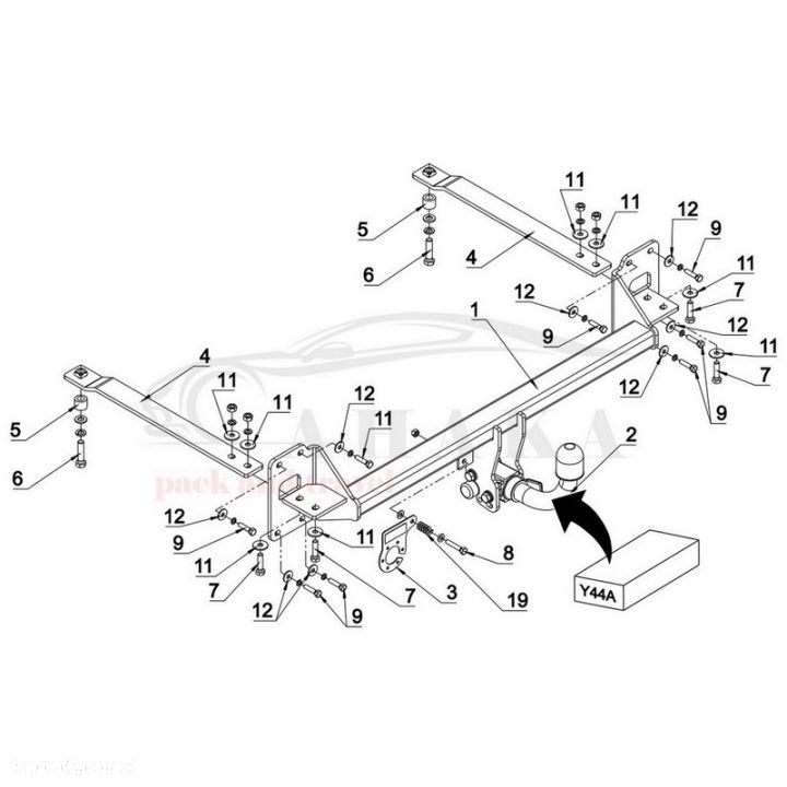 Hak Holowniczy Automat Do Honda Civic Hatchback Od 2017 - 3