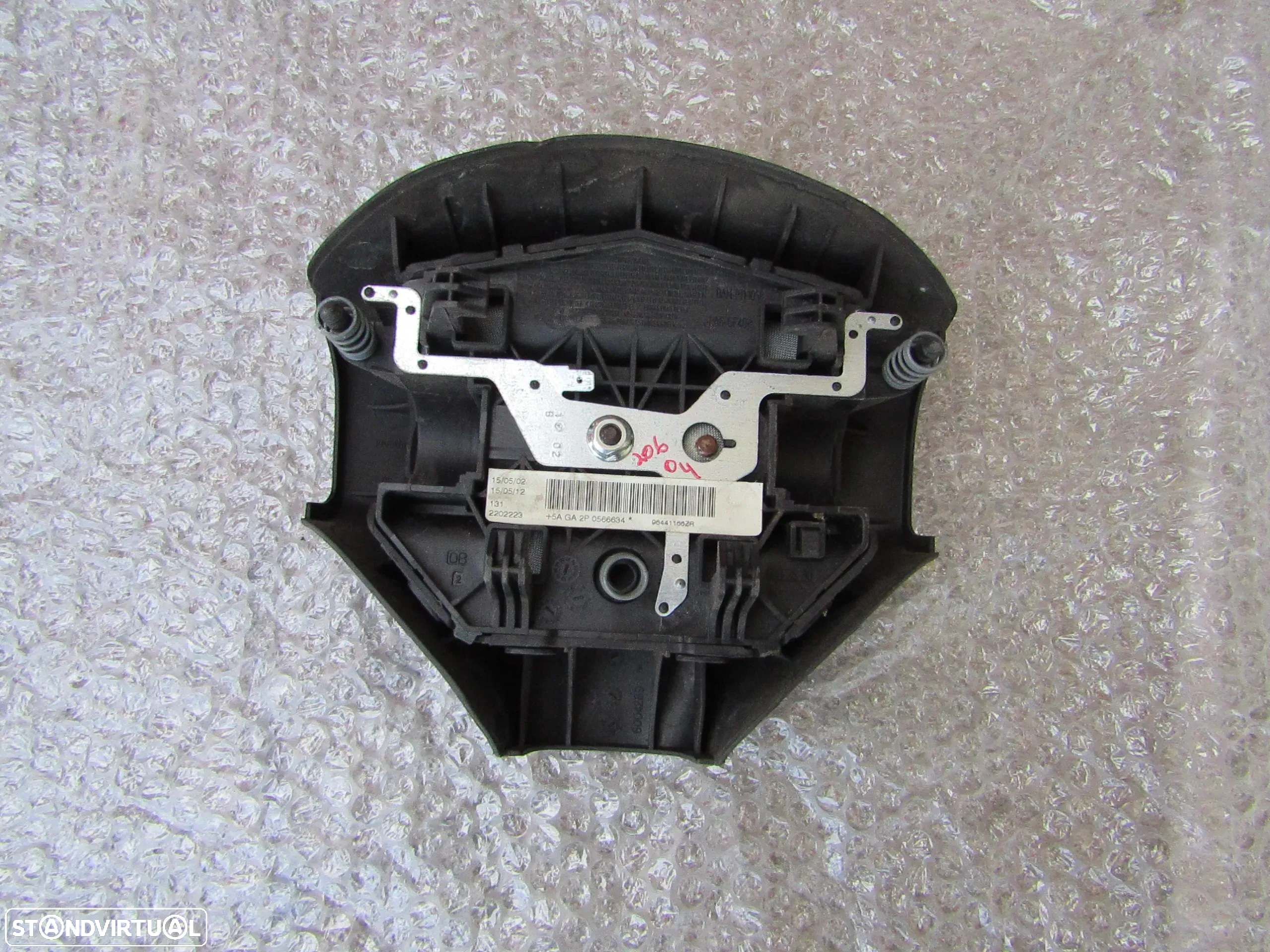 Airbag do volante Peugeot 206 ano 2003 a 2006 em bom estado - 4