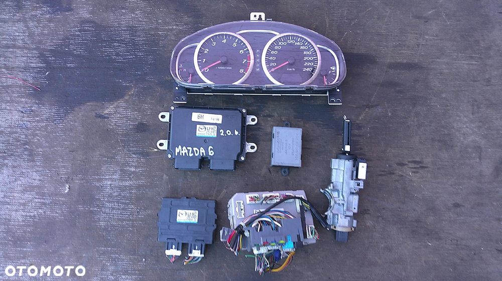 MAZDA 6 2.0 16V SILNIK LF IMMO ZESTAW STARTOWY LFH218881C - 1