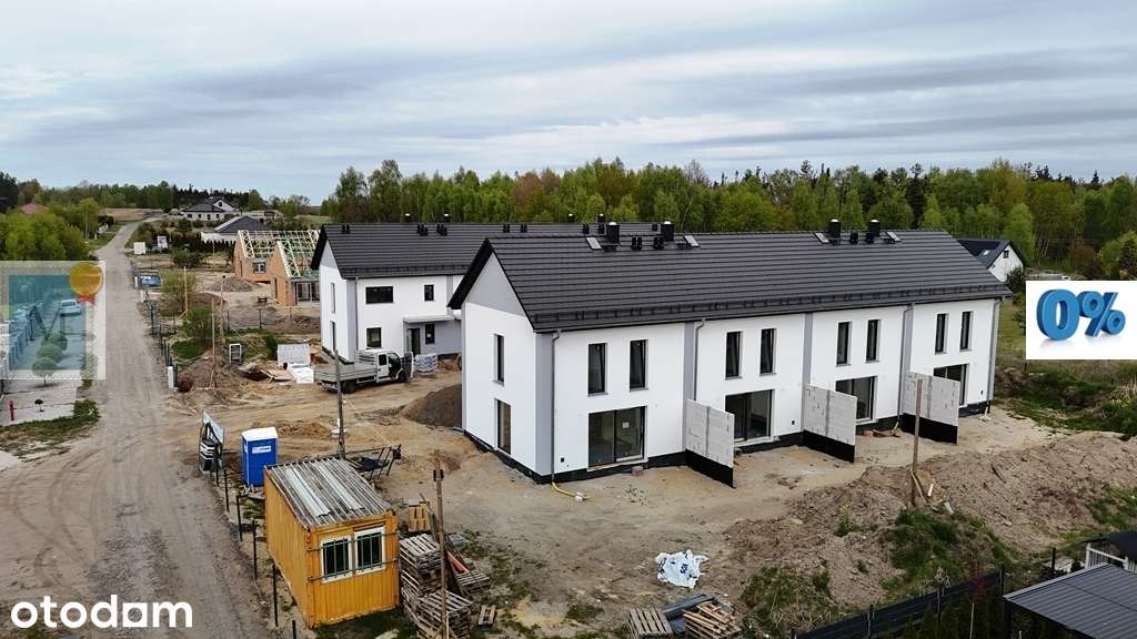 Dom-szereg,78m2 z poddaszem,4pokoje,Turkusowa