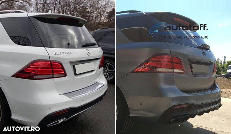 Difuzor bara spate Mercedes GLE W166 (15-18) Black AMG63 - 6