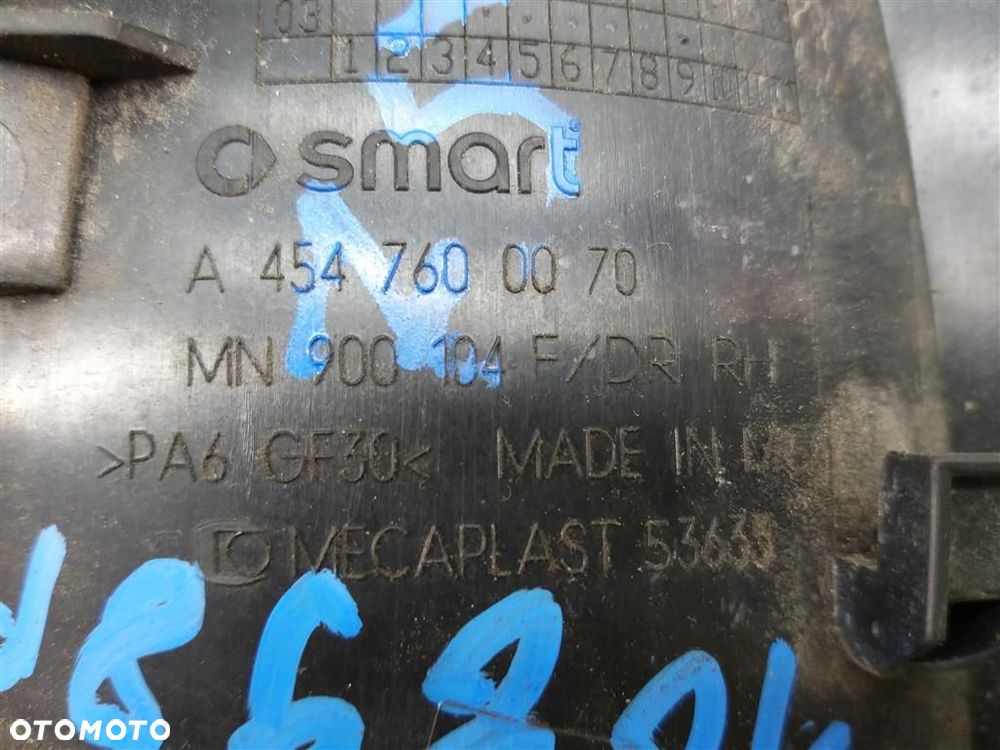 Klamka zewnętrzna przód prawa Smart Forfour  I 2004-2006 10898 - 3