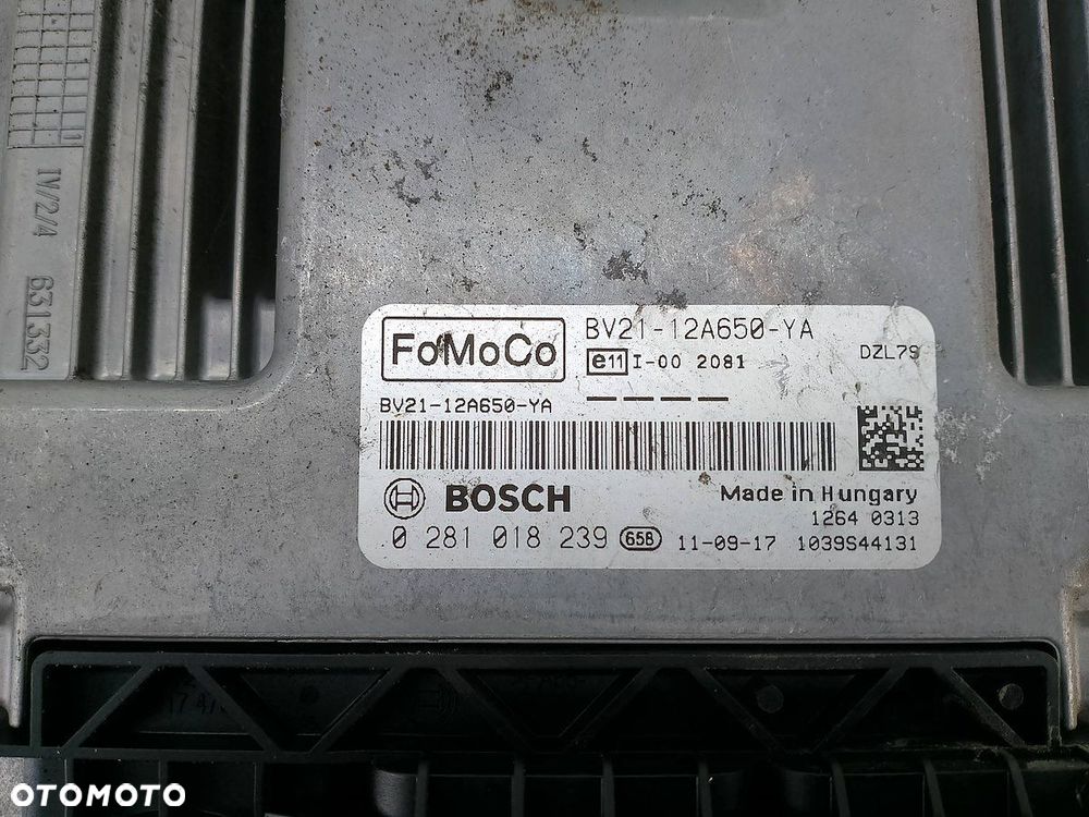 KOMPUTER, STEROWNIK FORD FIESTA MK7 BV21-12A650-YA 0281018239 1.4 TDCI - 2