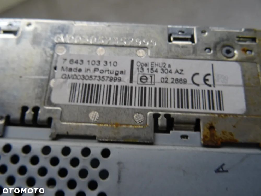 OPEL ASTRA III H KOMBI 2.0T RADIO RADIOODTWARZACZ  CD 13154304 - 7