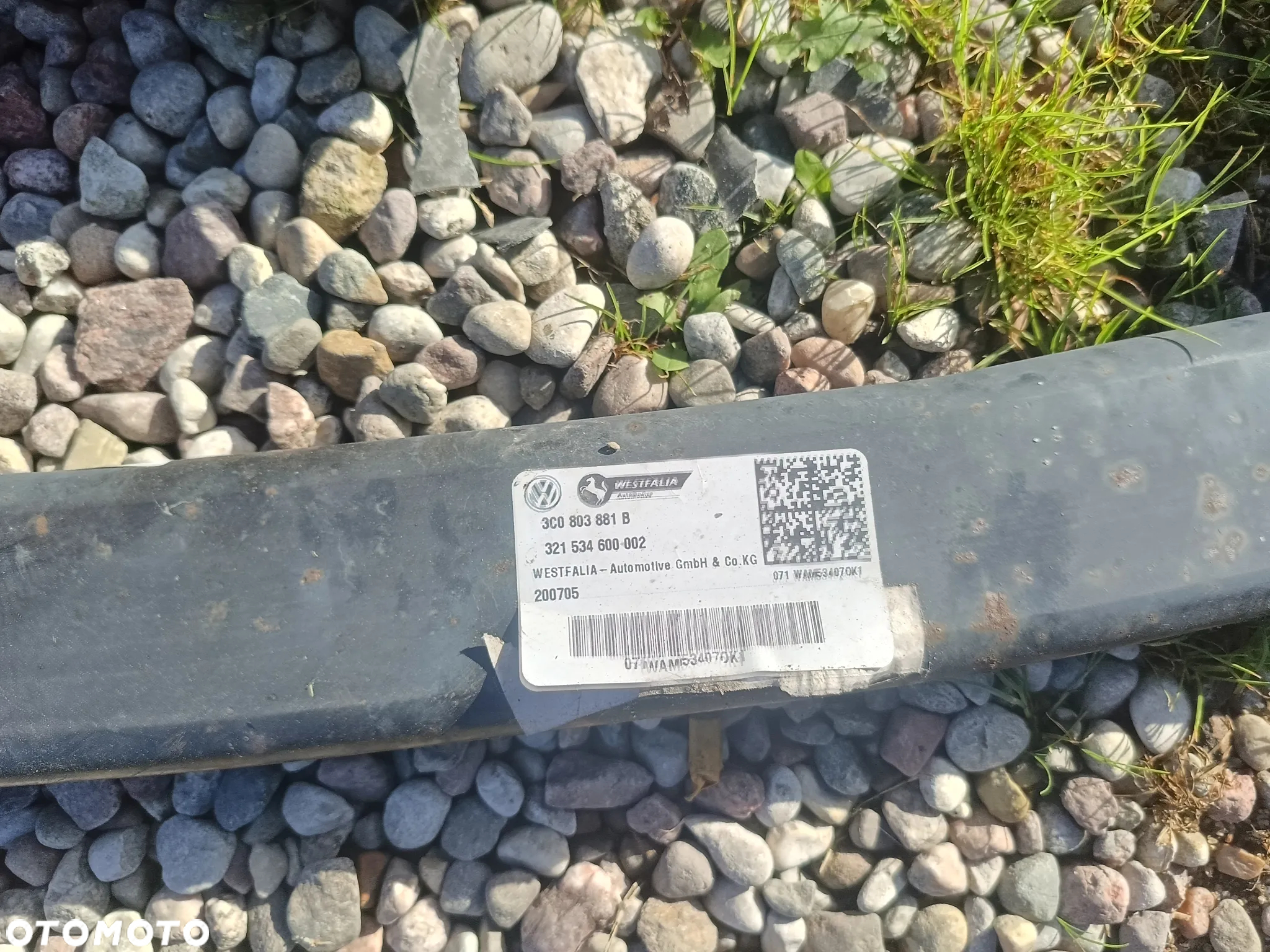 VW PASSAT B6 KOMBI KOMPLETNY HAK Z BELKĄ WYPINANY STYROPIAN 3C0803881B - 2