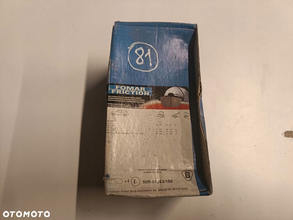 KLOCKI HAMULCOWE Nissan 200SX 240SX PRZEDNIE _ przód 662781 - 1