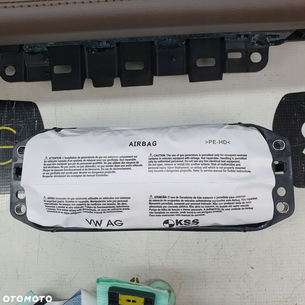 PORSCHE TARGA BRĄZ DESKA ROZDZIELCZA KONSOLA KOKPIT PULPIT PODUSZKI AIRBAG AIR BAG PASY KURTYNY KIT SET - 6