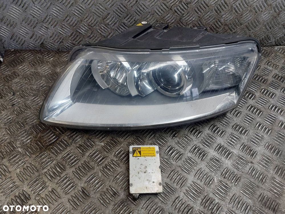 LAMPA LEWY PRZÓD XENON NA CZĘŚCI PRZETWORNICE AUDI A6 C6 EU 5DV008290-00 - 1