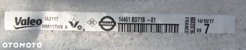 intercooler chłodnica powietrza KADJAR MEGANE NISSAN QASHQAI II RENAULT 14461BD71B-01 - 4