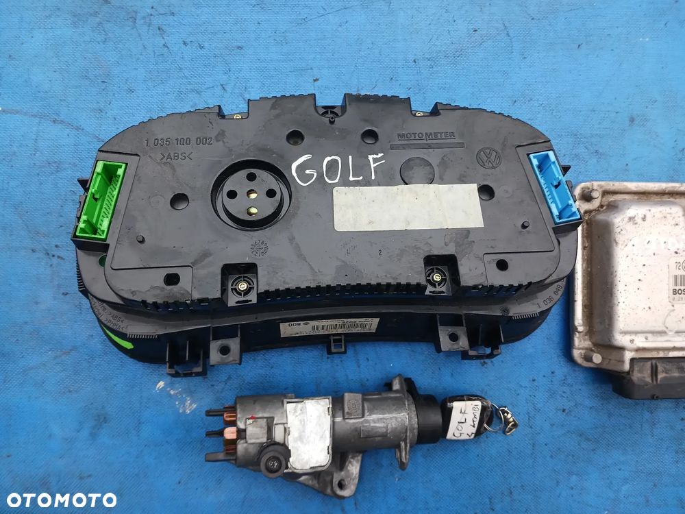 Zestaw startowy do odpalenia volkswagen Golf bora 1.9tdi 038906012M 0281001979 licznik 1J092080EJ stacyjka - 5