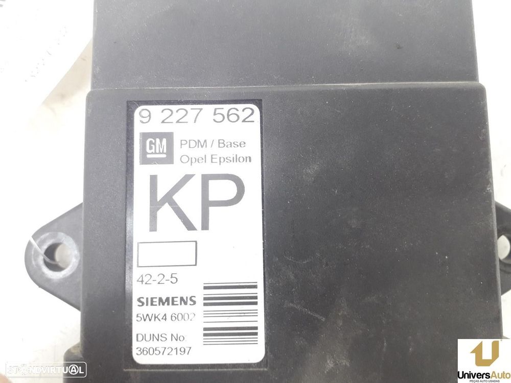 MODULO ELECTRONICO OPEL VECTRA C GTS 2002 -9227562 - 3