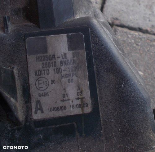 NISSAN ALMERA N16 03-06 LIFT PRAWA PRZEDNIA LAMPA ORYGINAŁ EUROPA - 8