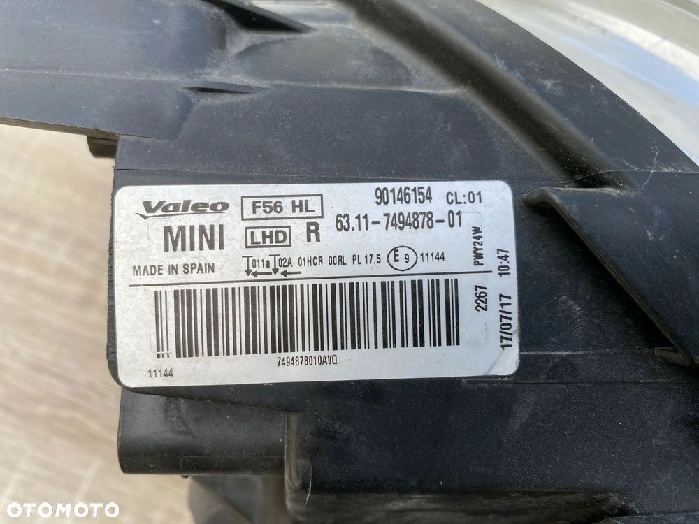 LAMPA PRZEDNIA PRAWA MINI COOPER F56 7494878 - 6