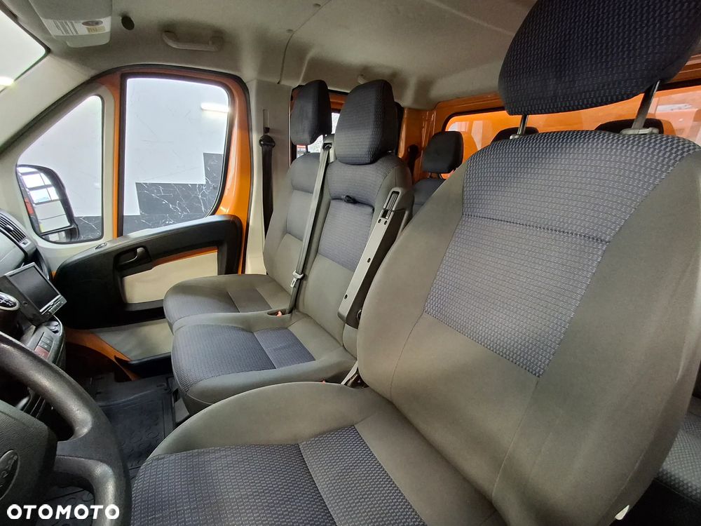 Citroën Jumper Ducato Doka Dubel Kabina Brygadówka Skrzynia Pomarańczowy Służba Drogowa Służba Autostradowa Plandeka Kamera Cofania Hak Webasto Klimatyzacja Niski Przebieg 99 Tyś Km 7 Osób - 11