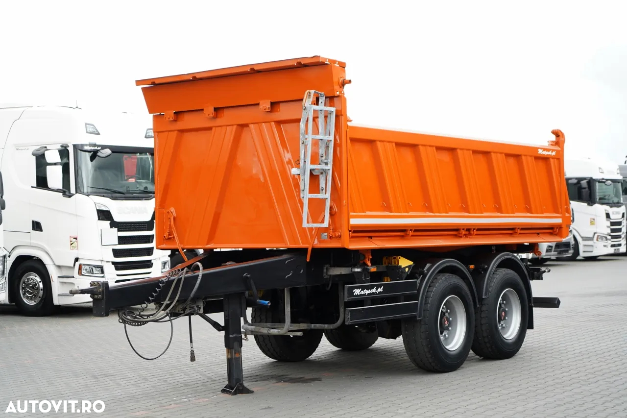 Meiller BASCOLĂ CU 3 LATE / REMORCA TANDEM / AXE RIDICABILE / SAF - 3