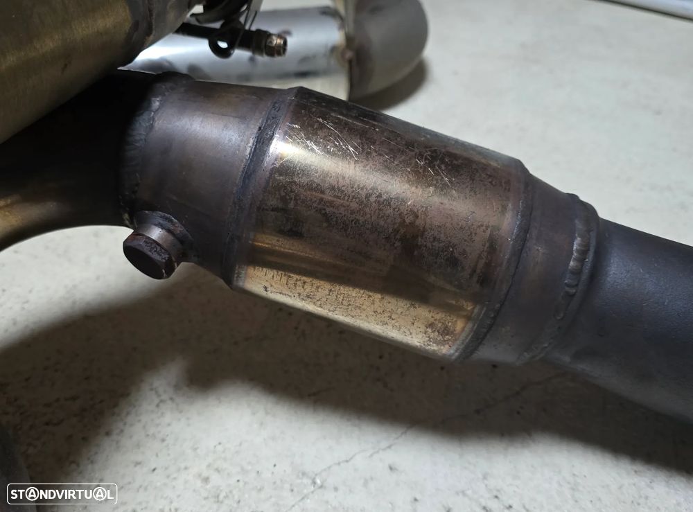 Linha completa escape inox Subaru WRX STI Hatch 08-14 + válvula comando (turbo-back 3) - 7