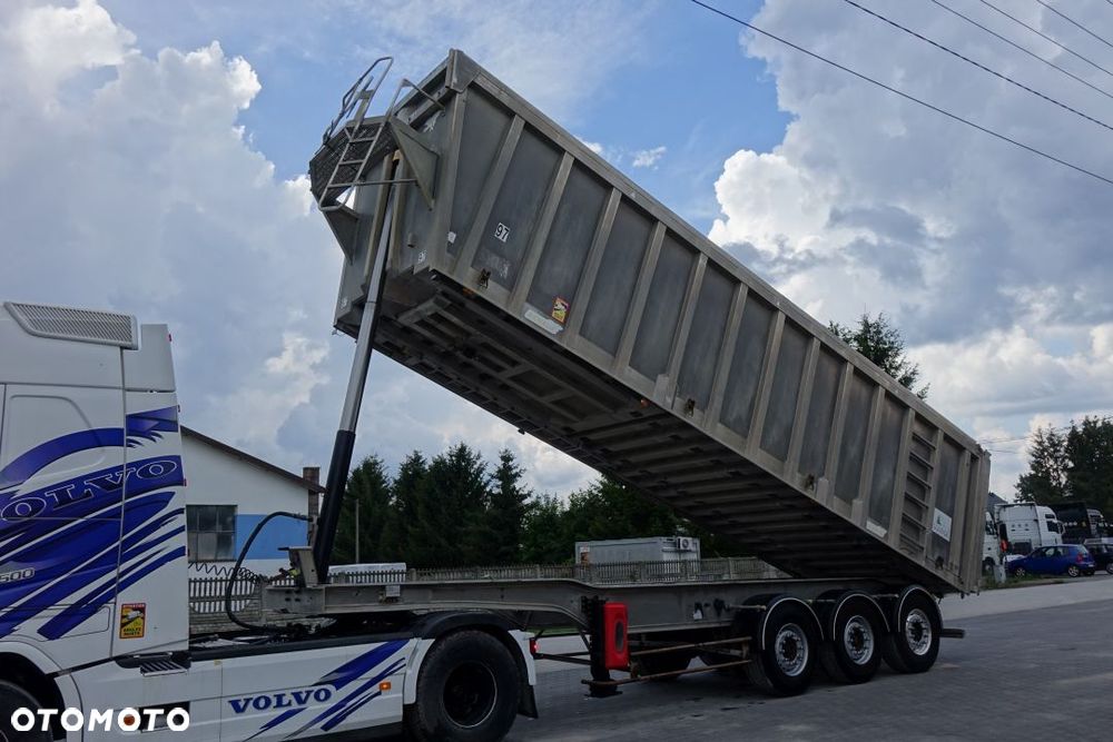 Benalu WYWROTKA 48m3 / ALUMINIOWA /OSIE MERCEDES /OŚ PODNOSZONA / SZYBER ZBOŻOWY - 8