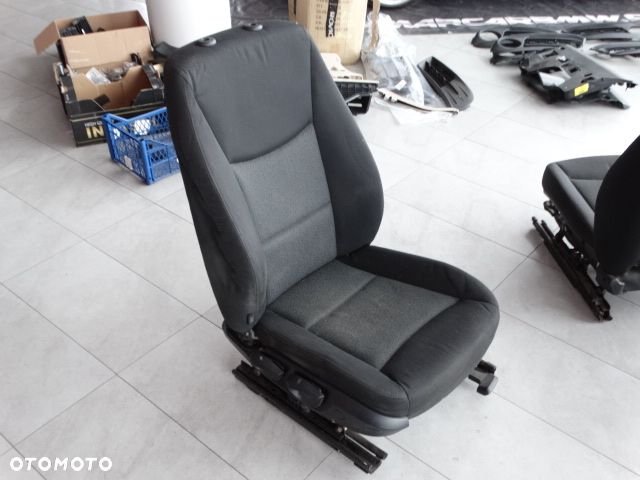 BMW 3 E90 E91 Fotel Pasażera Prawy Przód  Ładny Przedlift Czarny Materiał  Welur  316i 318i 320i 323i 325i 328i 330i 335i 316d 318d 320d 325d 330d 335d - 10