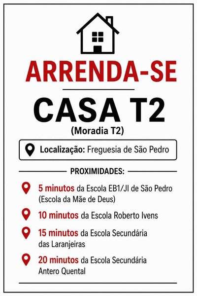 Aluga-se casa T2, centro Ponta Delgada