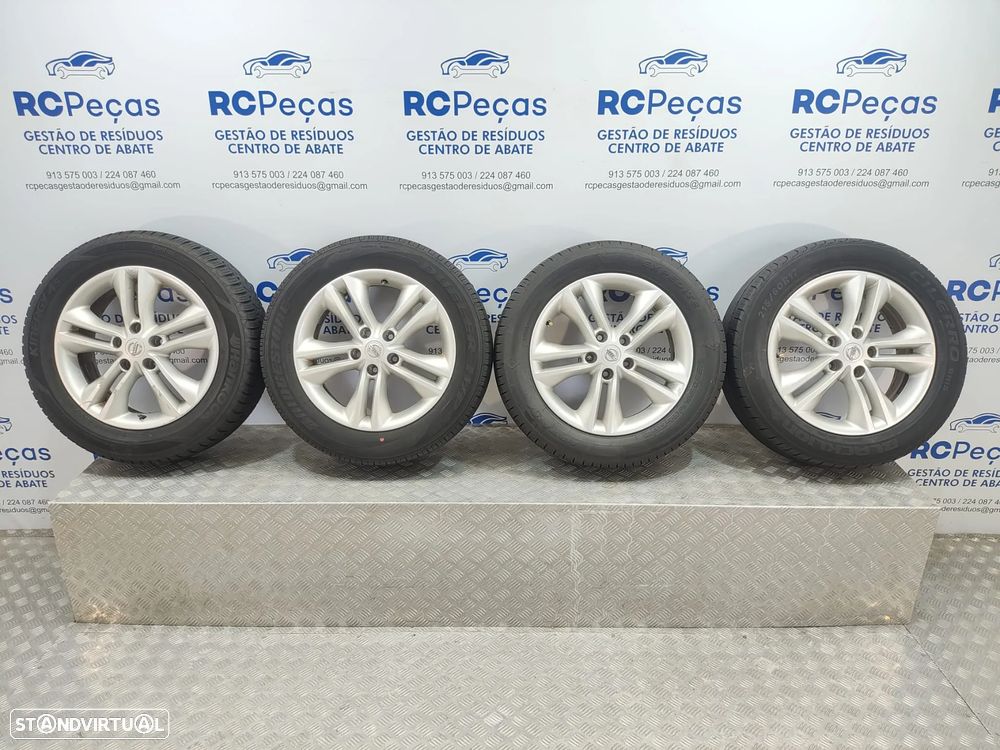Conjunto Jantes 17 Originais Nissan Qashqai 1 J10 6,5J ET40 5x114,5 - 3