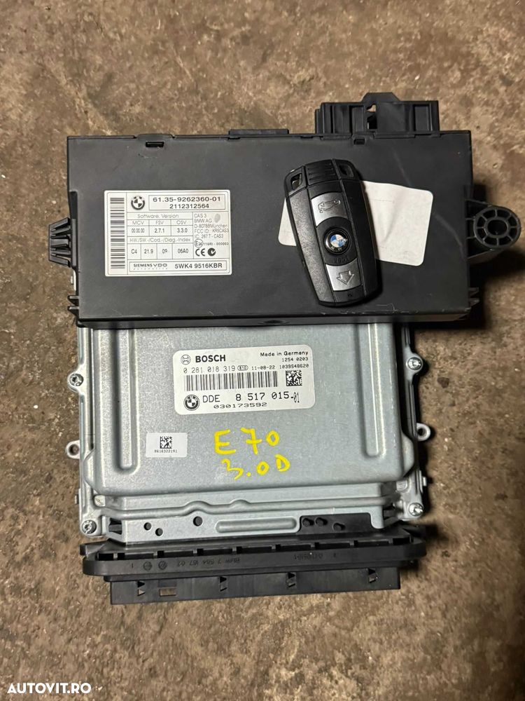Calculator motor ecu kit pornire cas  BMW x5 x6 E70 E71 DDE 8517015 - 1