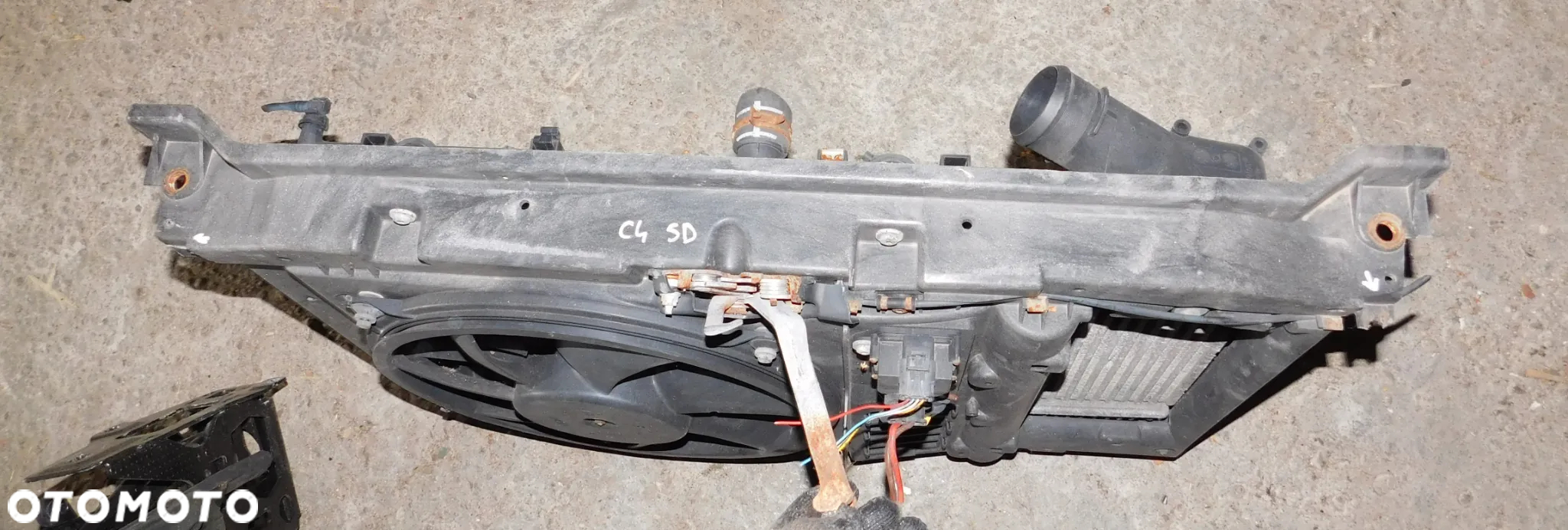 pas przedni wzmocnienie CITROEN C4 HB 04-10 HDI chłodnica wentylator klima - 4