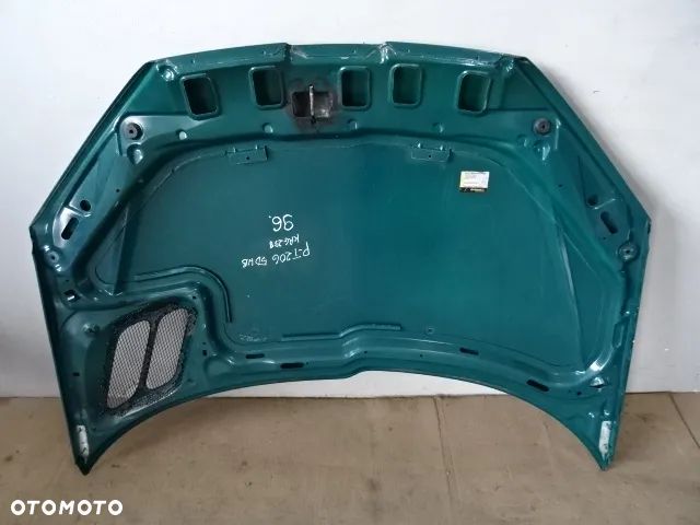 MASKA POKRYWA SILNIKA PEUGEOT 206 HB 5D 98-03 LAK:KRG NR96 - 12