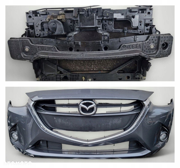 MAZDA 2 DJ ATRAPA ZDERZAK PRZEDNI WZMOCNIENIE CZOŁOWE CHŁODNICE PAS PRZÓD