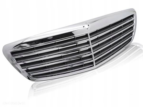 Grill Atrapa Przednia Mercedes W221 S-Klasa 05-09 Chrom Carbon - 1