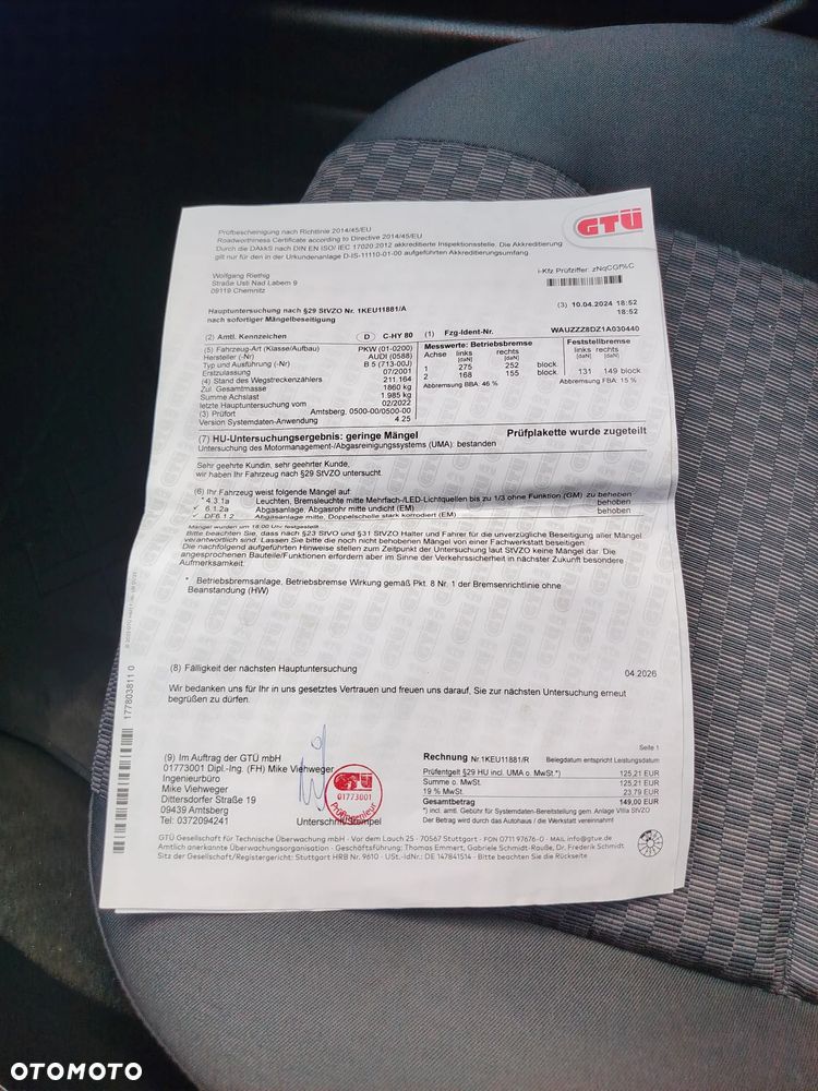 Audi A4 Limousine 1.9 TDI - 14