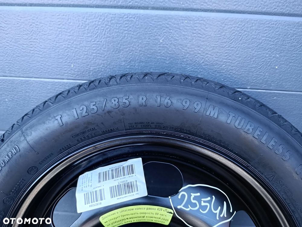 CITROEN C3 AIRCROSS KOŁO DOJAZDOWE DOJAZDÓWKA 16" 125/85 8,5JX 16H2 ET10 - 2