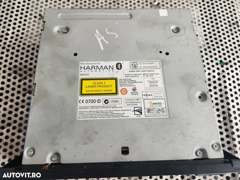 Modul Unitate MMI 3G+ Navi Gps DVD Audi Q5 A5 Facelift Cod 8R2035666C - Dezmembrari Arad - 7