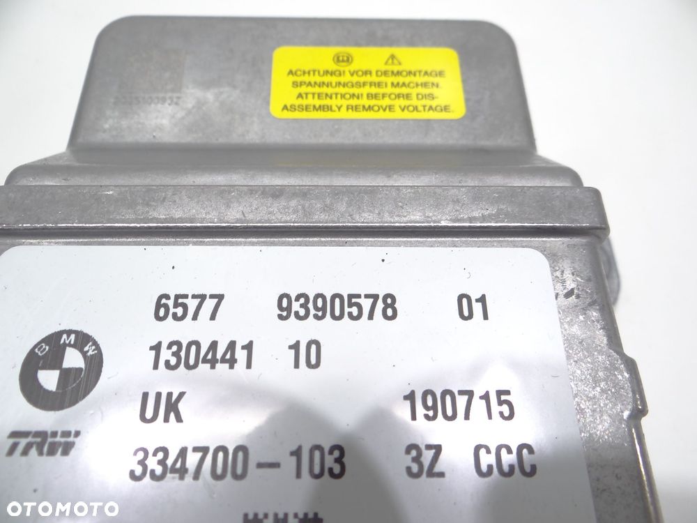 MODUŁ SENSOR PODUSZKI AIRBAG BMW X1 F48 9390578 - 4