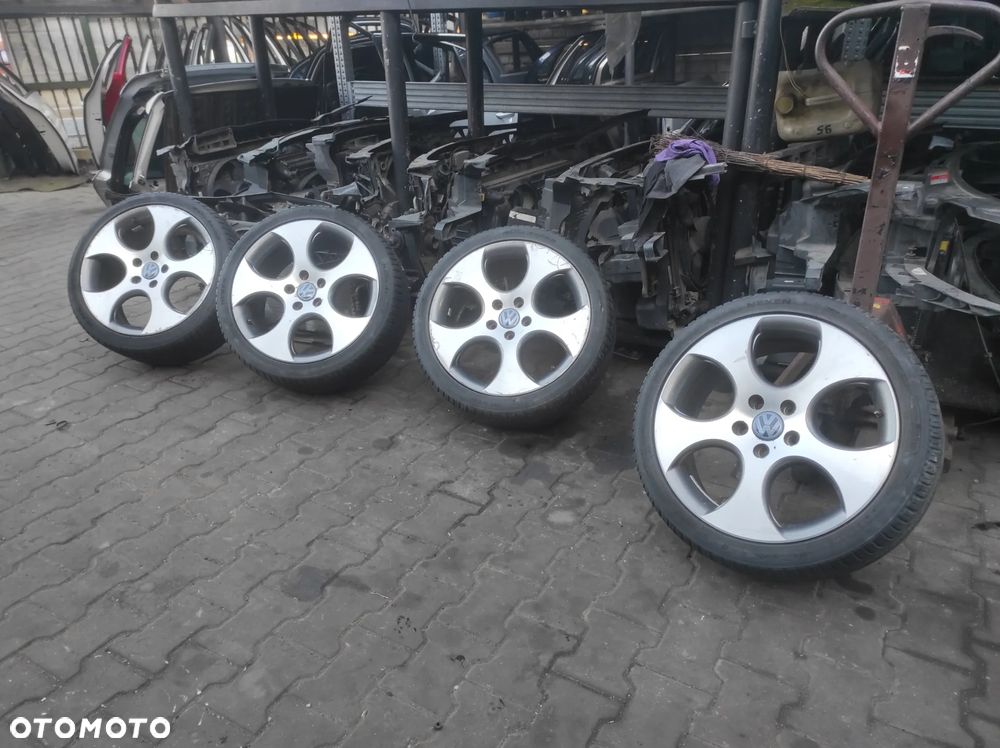 18 7.5J ET51 5X112 GTI FELGI KOŁA ALUFELGI ALUMINIOWE OPONY  1K0601025BA RONAL 225 40 18 VW CADDY GOLF PASSAT TOURAN SEAT SKODA AUDI WYSYŁKA !!!! - 2