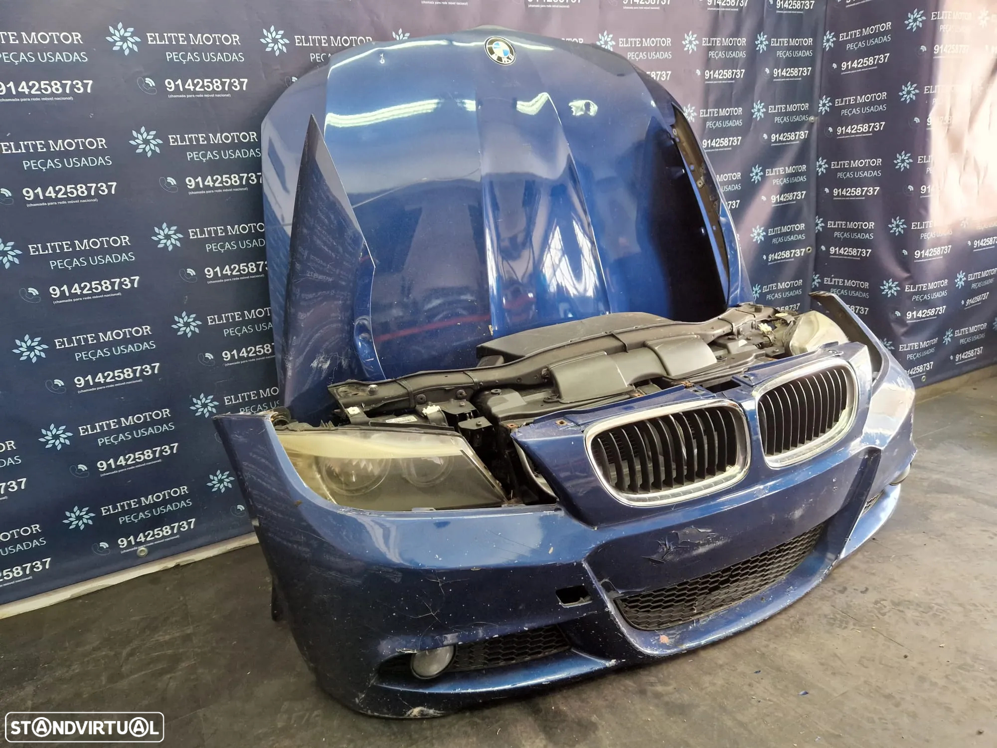 Frente completa usada BMW E90 E91 LCI PACK M 320D capot parachoques guardalamas oticas radiador 318d - 3