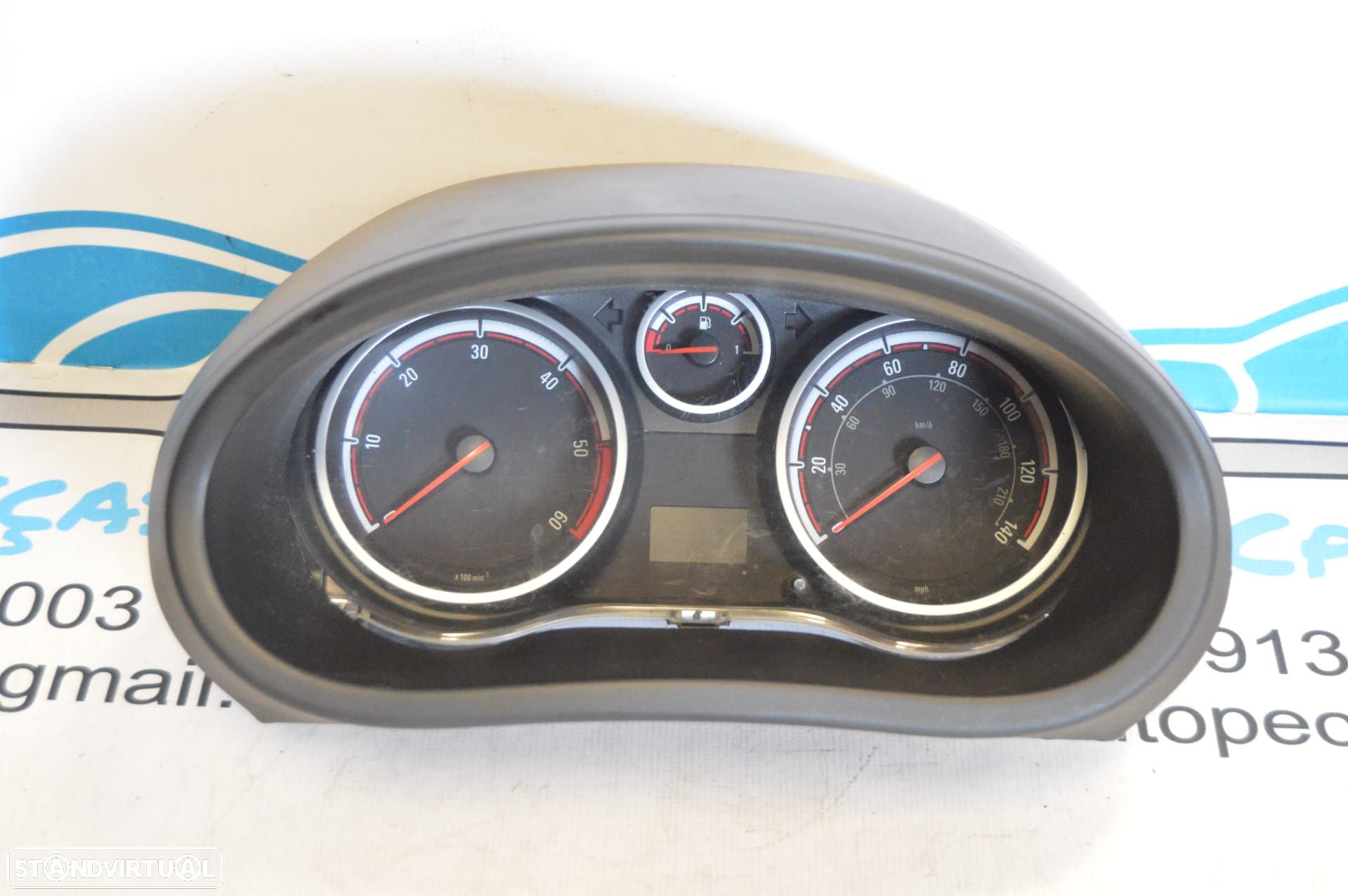 QUADRANTE MOSTRADORES PAINEL INSTRUMENTOS JOHNSON CONTROLS 1303304 P0013285390 OPEL CORSA D S07 - 1