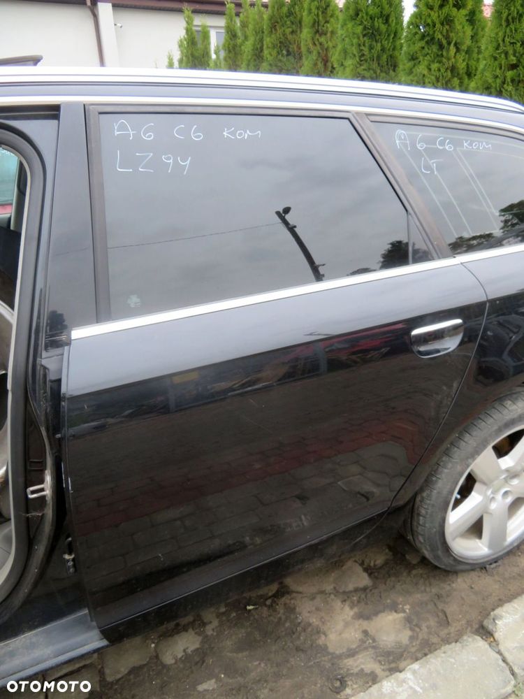 DRZWI TYLNE LEWE A6 C6 KOMBI LZ9Y  CZARNY AUDI 2004-2008 - 1