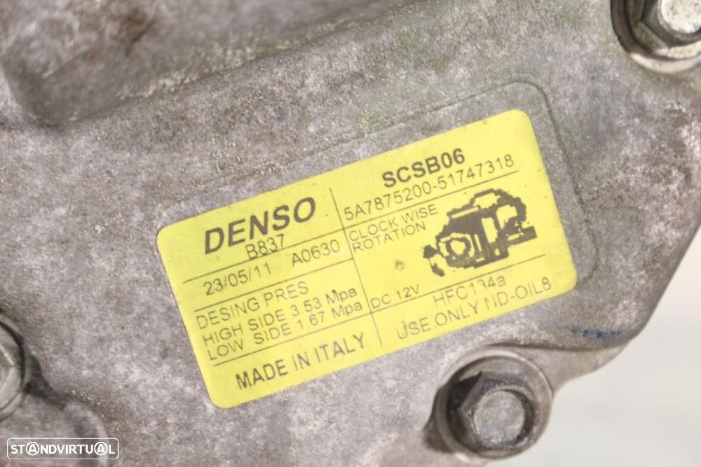 Compressor Do Ac / Ar Condicionado Fiat 500 (312_)  51747318 / 5A78752 - 8