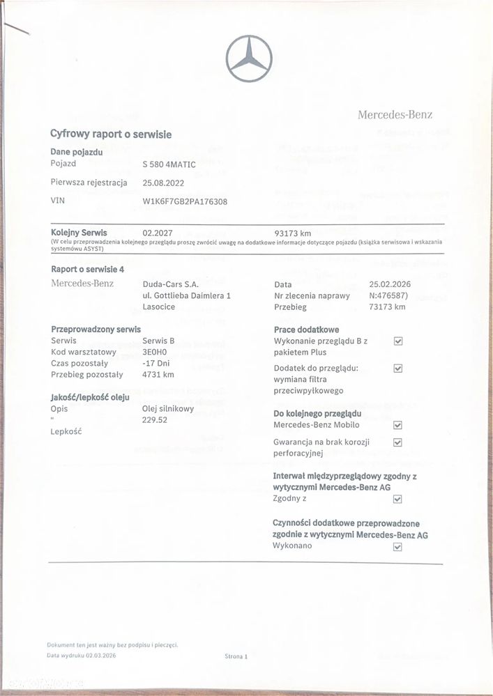 Mercedes-Benz Klasa S - 9