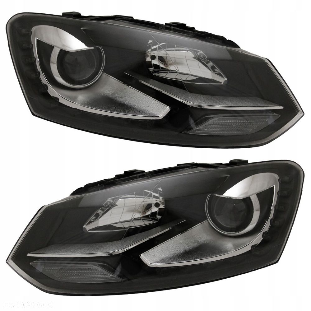 Reflektory Lampy kpl Led Diody Soczewka Xenon-look Vw Polo V 5 6r 6r0 09-17 - 1