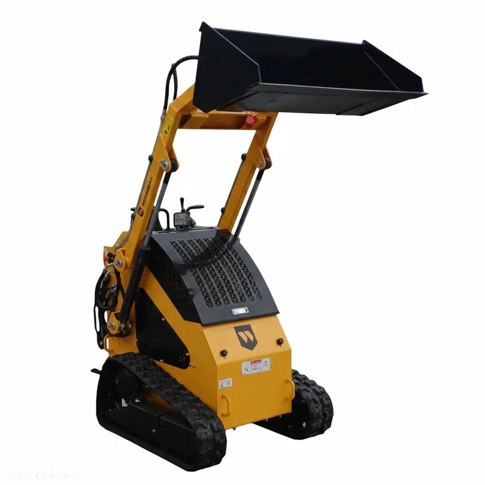 Miniładowarka Gąsienicowa Burtowa WORKMAX 360 SKID-STEER Zestaw (Łyżka + Młot) - 3