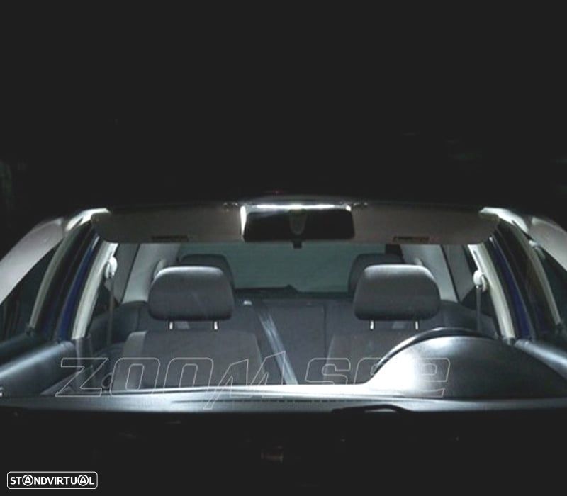 KIT COMPLETO DE 15 LAMPADAS LED INTERIOR PARA VOLKSWAGEN VW GOLF 4 MK4 JETTA GTI 99-05 - 6