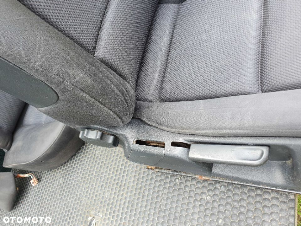 Fotele Fotel Kanapa Skladana Welur Czarny Soul Audi A4 B6 Sedan Kombi - 13