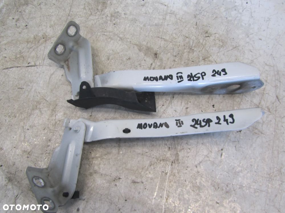 opel movano III zawiasy maski