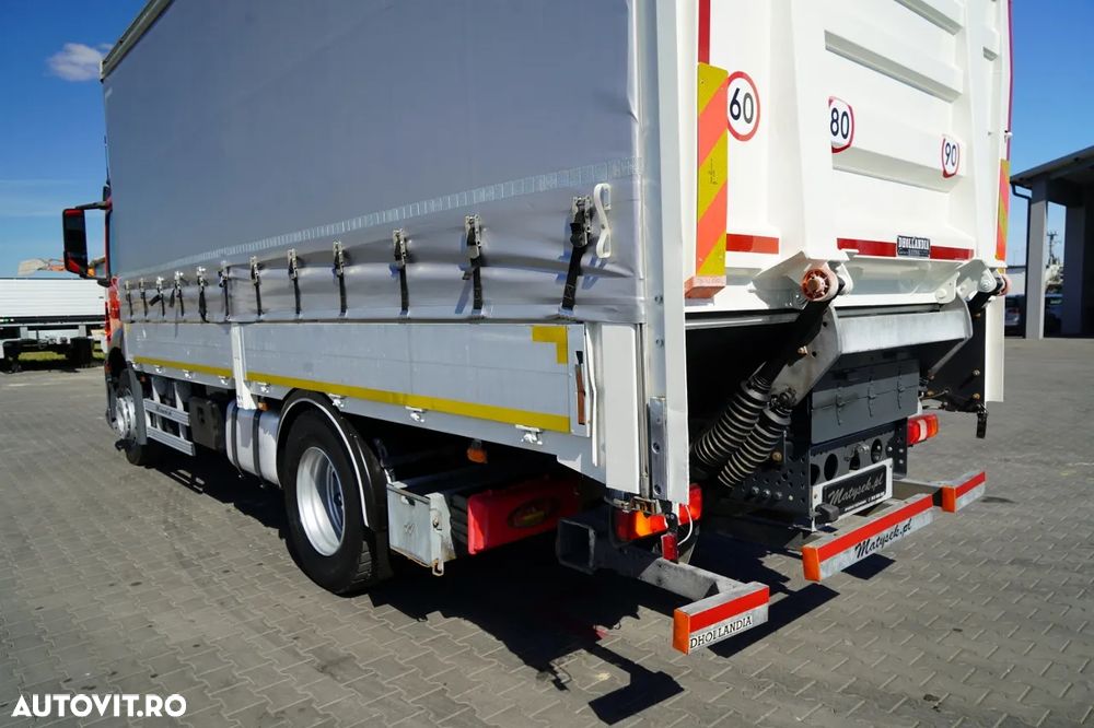 Mercedes-Benz ANTOS 1830 / CORTINĂ - 6,5 M / 4x2 / SOLO / DHOLLANDIA LIFT 2000 KG / EURO 6 - 12