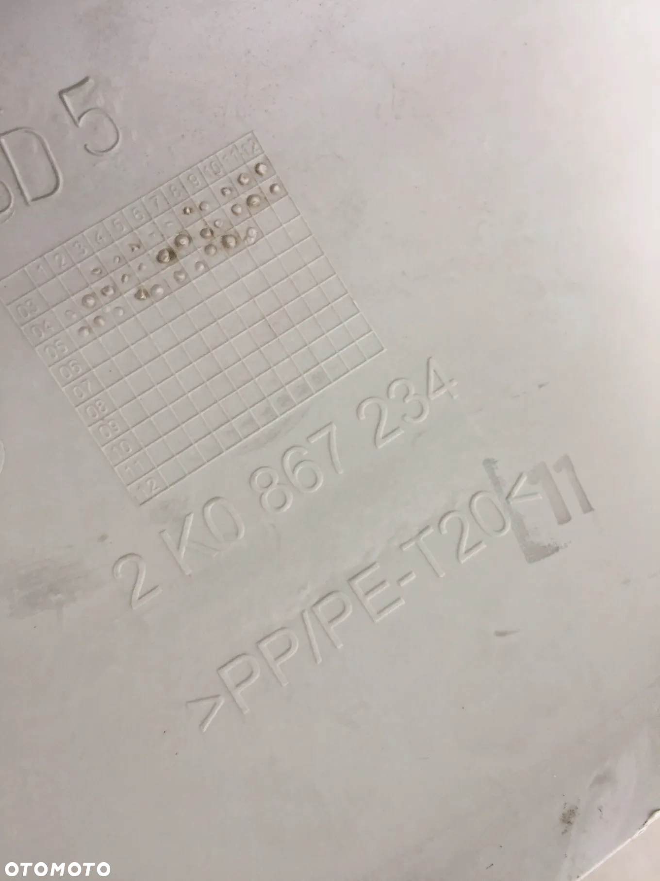 PLASTIK OSŁONA OSŁONY WNĘTRZA SŁUPKA SŁUPKÓW VW CADDY III - 11