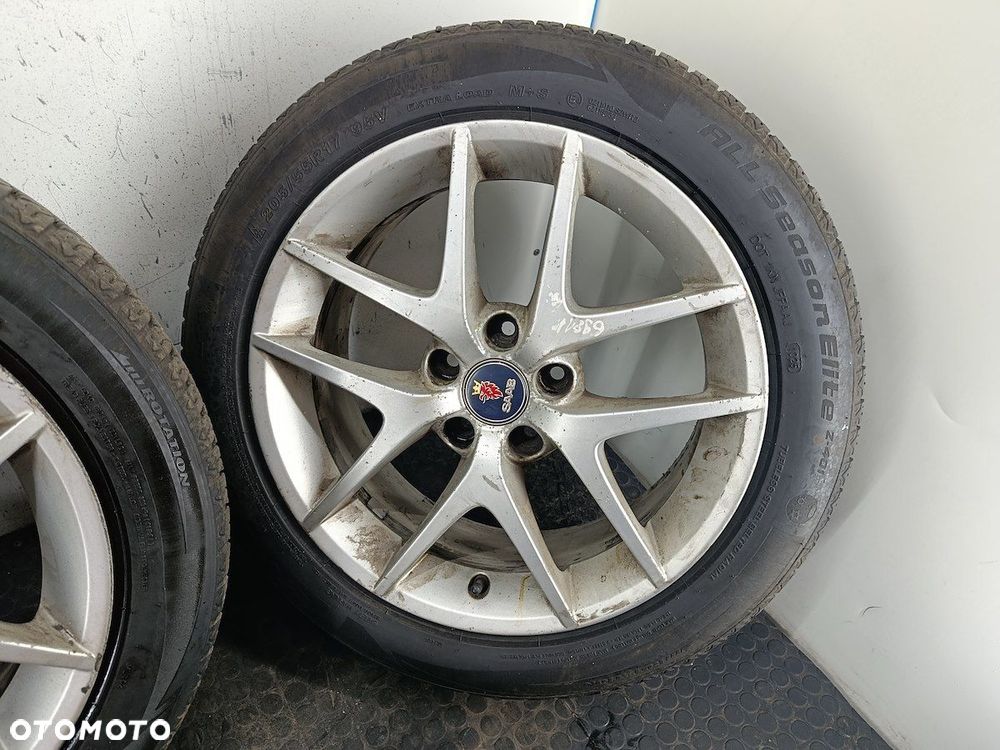 FELGI ALUMINIOWE KOMPLET 17 Z OPONAMI SAAB 9-3 II 95V 7JX17H2ET41  12785710 - 5
